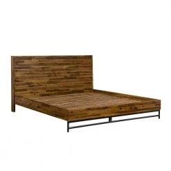 Cusco Rustic Acacia Platform King Bed by Armen Living -Armen Living Online Shop antique acacia armen living panel beds lccubdackg 1f 1000