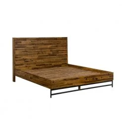 Cusco Rustic Acacia Platform Queen Bed by Armen Living -Armen Living Online Shop antique acacia armen living panel beds lccubdacqn 1f 1000