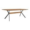 Nevada Rustic Oak Wood Balsamico Trestle Base Dining Table by Armen Living -Armen Living Online Shop balsamico armen living kitchen dining tables lcnvdibal 64 1000