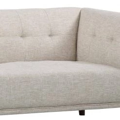 Hudson Mid-Century Button-Tufted Beige Linen and Walnut Legs Sofa by Armen Living -Armen Living Online Shop beige armen living sofas couches lchu3be 1f 1000