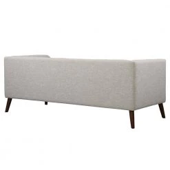 Hudson Mid-Century Button-Tufted Beige Linen and Walnut Legs Sofa by Armen Living -Armen Living Online Shop beige armen living sofas couches lchu3be 4f 1000