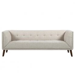 Hudson Mid-Century Button-Tufted Beige Linen and Walnut Legs Sofa by Armen Living -Armen Living Online Shop beige armen living sofas couches lchu3be c3 1000