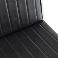 Pinellas Modern Black Faux Leather and Brushed Stainless Steel Bar and Counter Stool by Armen Living 15 Pinellas Modern Black Faux Leather and Brushed Stainless Steel Bar and Counter Stool by Armen Living -Armen Living Online Shop black armen living bar stools 721535752614 1f 1000