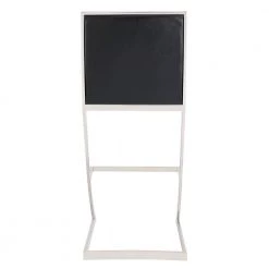 Pinellas Modern Black Faux Leather and Brushed Stainless Steel Bar and Counter Stool by Armen Living 14 Pinellas Modern Black Faux Leather and Brushed Stainless Steel Bar and Counter Stool by Armen Living -Armen Living Online Shop black armen living bar stools 721535752614 4f 1000