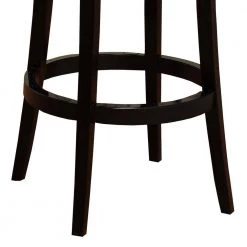 Boston 26 in. Black Bonded Leather and Black Wood Finish Swivel Bar Stool by Armen Living 10 Boston 26 in. Black Bonded Leather and Black Wood Finish Swivel Bar Stool by Armen Living -Armen Living Online Shop black armen living bar stools lc4044babl26 4f 1000
