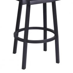 Balboa 26 in. Black Swivel Bar Stool by Armen Living -Armen Living Online Shop black armen living bar stools lcbbarbablvb26 fa 1000