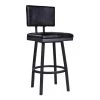 Balboa 26 in. Black Swivel Bar Stool by Armen Living -Armen Living Online Shop black armen living bar stools lcbbbablvb26 64 1000