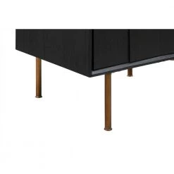 Carnaby 3-Piece Black Brushed Oak Queen Bedroom Set by Armen Living -Armen Living Online Shop black armen living bedroom sets setcfbdblqn3a 76 1000