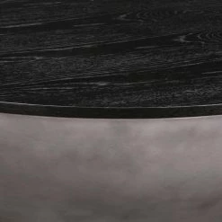 Melody 48 in. Black Round Oak Wood Coffee Table by Armen Living -Armen Living Online Shop black armen living coffee tables lcmfcoccbl e1 1000