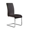 Amanda 38 in. Black Faux Leather and Chrome Finish Contemporary Side Chair (Set of 2) by Armen Living 1 Amanda 38 in. Black Faux Leather and Chrome Finish Contemporary Side Chair (Set of 2) by Armen Living -Armen Living Online Shop black armen living dining chairs lcamsibl 64 1000