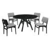Venus Lima 5-Piece Black Dining Set by Armen Living 1 Venus Lima 5-Piece Black Dining Set by Armen Living -Armen Living Online Shop black armen living dining room sets setvediblk5d 64 1000