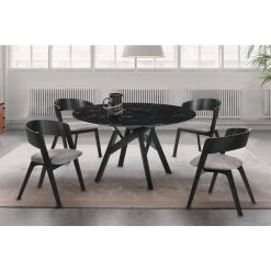 Venus Jackie 5-Piece Black Dining Set by Armen Living -Armen Living Online Shop black armen living dining room sets setvediblk5e 31 1000