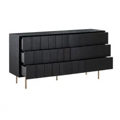 Carnaby 6-Drawer Black Brushed Dresser 34 in. H x 18 in. W x 63 in. D by Armen Living -Armen Living Online Shop black armen living dressers lccfdrbl 4f 1000