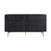 Carnaby 6-Drawer Black Brushed Dresser 34 in. H x 18 in. W x 63 in. D by Armen Living -Armen Living Online Shop black armen living dressers lccfdrbl 64 1000