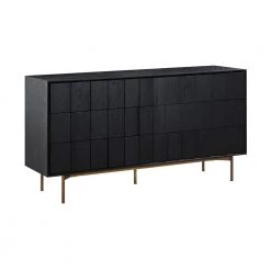 Carnaby 6-Drawer Black Brushed Dresser 34 in. H x 18 in. W x 63 in. D by Armen Living -Armen Living Online Shop black armen living dressers lccfdrbl c3 1000