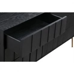Carnaby 6-Drawer Black Brushed Dresser 34 in. H x 18 in. W x 63 in. D by Armen Living -Armen Living Online Shop black armen living dressers lccfdrbl fa 1000