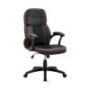 Bender Red and Black Upholstery Black Finish Faux Leather Gaming Chair with Arms by Armen Living -Armen Living Online Shop black armen living gaming chairs lcbegcrdblk 64 1000