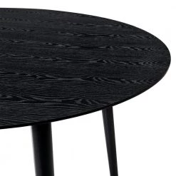 Arcadia 48 in. Black Wood Round 4-Seat Dining Table by Armen Living -Armen Living Online Shop black armen living kitchen dining tables lcardibl48 c3 1000