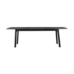 Holland 98 in. Rectangle Black Oak Wood Top Dining Table (Seats 8) by Armen Living