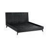 Carnaby Black 79 in. W Brushed Oak Frame King Platform Bed by Armen Living -Armen Living Online Shop black armen living platform beds lccfbdblkg 64 1000