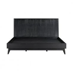 Carnaby Black 79 in. W Brushed Oak Frame King Platform Bed by Armen Living -Armen Living Online Shop black armen living platform beds lccfbdblkg c3 1000