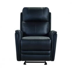 Wolfe Black Genuine Leather Contemporary Recliner by Armen Living -Armen Living Online Shop black armen living recliners lcwo1blk 4f 1000