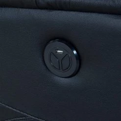 Wolfe Black Genuine Leather Contemporary Recliner by Armen Living -Armen Living Online Shop black armen living recliners lcwo1blk fa 1000