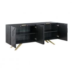 Lombard Black 4-Door Sideboard Buffet by Armen Living -Armen Living Online Shop black armen living sideboards buffet tables lcldbubl c3 1000