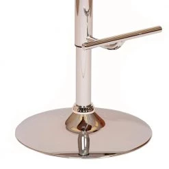 Paris 36-44 in. Black Faux Leather and Chrome Finish Adjustable Swivel Bar Stool by Armen Living -Armen Living Online Shop black chrome armen living bar stools lcpaswbablwa 4f 1000