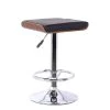 Java Bar Stool in Chrome with Walnut wood and Black Pu upholstery by Armen Living -Armen Living Online Shop black chrome walnut armen living bar stools lcjabablkwa 64 1000