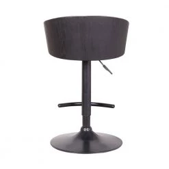 Solstice Adjustable Black Faux Leather Swivel Barrstool With Black Powder Coated Finish and Gold Accents by Armen Living 16 Solstice Adjustable Black Faux Leather Swivel Barrstool With Black Powder Coated Finish and Gold Accents by Armen Living -Armen Living Online Shop black gold armen living bar stools lcscbablbl 44 1000