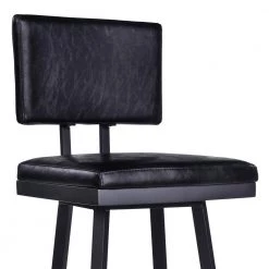 Balboa 30 in. Black Swivel Bar Stool by Armen Living -Armen Living Online Shop black powder coated finish armen living bar stools lcbbbablvb30 1f 1000