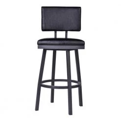 Balboa 30 in. Black Swivel Bar Stool by Armen Living -Armen Living Online Shop black powder coated finish armen living bar stools lcbbbablvb30 c3 1000