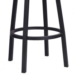Balboa 30 in. Black Swivel Bar Stool by Armen Living -Armen Living Online Shop black powder coated finish armen living bar stools lcbbbablvb30 fa 1000