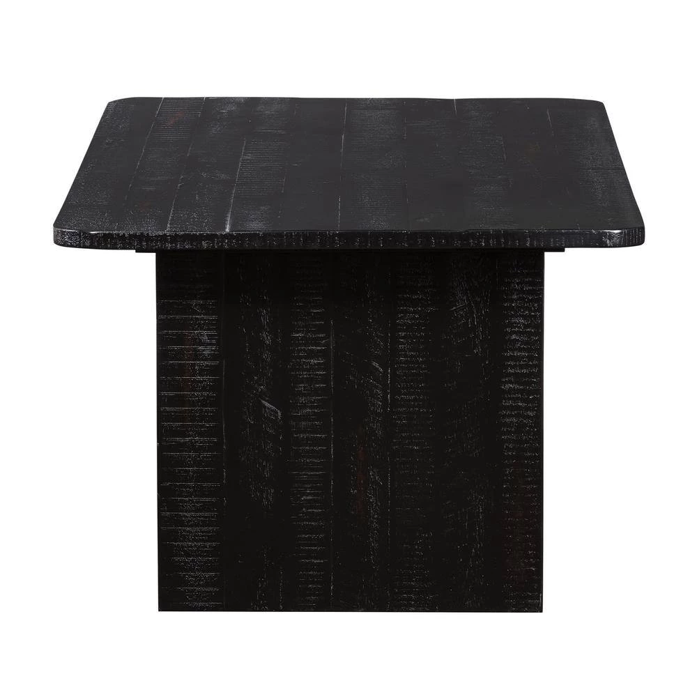 Monaco 24 in. Black/Red Medium Rectangle Wood Coffee Table by Armen Living 6 Monaco 24 in. Black/Red Medium Rectangle Wood Coffee Table by Armen Living - Image 4