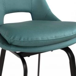 Carise 41 in. Blue Metal Bar Stool with Faux Leather Seat by Armen Living -Armen Living Online Shop blue armen living bar stools lccabablblue30 76 1000