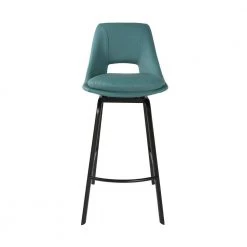 Carise 41 in. Blue Metal Bar Stool with Faux Leather Seat by Armen Living -Armen Living Online Shop blue armen living bar stools lccabablblue30 c3 1000