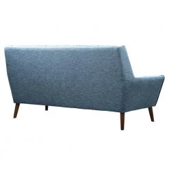 Cobra Mid-Century Modern Blue Linen and Walnut Legs Sofa by Armen Living 13 Cobra Mid-Century Modern Blue Linen and Walnut Legs Sofa by Armen Living -Armen Living Online Shop blue armen living sofas couches lcco3bl 4f 1000