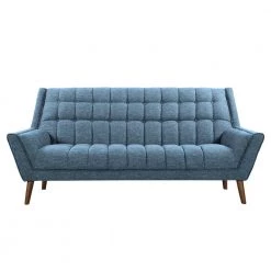 Cobra Mid-Century Modern Blue Linen and Walnut Legs Sofa by Armen Living 12 Cobra Mid-Century Modern Blue Linen and Walnut Legs Sofa by Armen Living -Armen Living Online Shop blue armen living sofas couches lcco3bl c3 1000