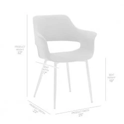 Gigi Blue Velvet Dining Room Arm Chair with Gold Metal Legs - Set of 2 by Armen Living -Armen Living Online Shop blue gold armen living dining chairs lcgichblue 76 1000