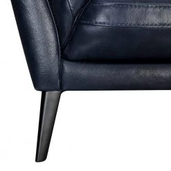 Franz 87 in. Modern Blue Leather Sofa by Armen Living 16 Franz 87 in. Modern Blue Leather Sofa by Armen Living -Armen Living Online Shop blue midnight armen living sofas couches lcfr3mblu 76 1000