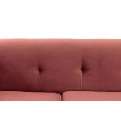 Everest 90" W Blush/Gold Fabric Upholstered 3 Seater Sofa by Armen Living 15 Everest 90" W Blush/Gold Fabric Upholstered 3 Seater Sofa by Armen Living -Armen Living Online Shop blush gold armen living sofas couches lcev3blush 44 1000