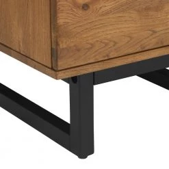 Aldo 1-Drawer Brown Oak Nightstand (26 in. H x 24 in. W x 20 in. D) by Armen Living -Armen Living Online Shop brown armen living nightstands lcaolaroak 44 1000
