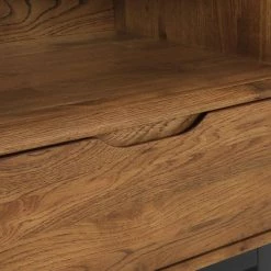 Aldo 1-Drawer Brown Oak Nightstand (26 in. H x 24 in. W x 20 in. D) by Armen Living -Armen Living Online Shop brown armen living nightstands lcaolaroak fa 1000