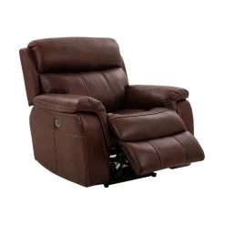 Montague Brown Leather Recliner Chair by Armen Living -Armen Living Online Shop brown armen living recliners lcmn1br 4f 1000