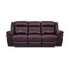 Marcel 91 in. W Arm with Pillow-Top Leather Contemporary Curved Sofa in Brown by Armen Living -Armen Living Online Shop brown armen living sofas couches lcmc3br 64 1000