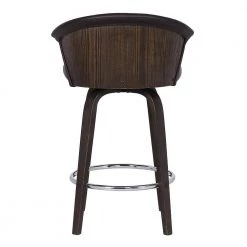 Ashley Mid-Century 30" Bar Height Bar Stool in Walnut Glazed Finish and Brown Faux Leather by Armen Living 14 Ashley Mid-Century 30" Bar Height Bar Stool in Walnut Glazed Finish and Brown Faux Leather by Armen Living -Armen Living Online Shop brown walnut armen living bar stools lcasbawabr30 44 1000