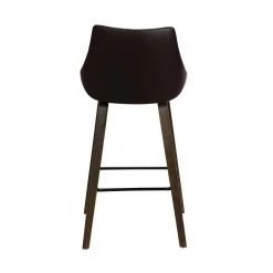 Dani 26" Brown Faux Leather Bar Stool in Walnut Glazed Finish by Armen Living -Armen Living Online Shop brown walnut armen living bar stools lcdibawgbr26 44 1000