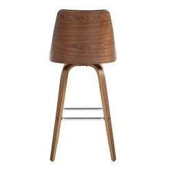 Nolte 26 in Counter Height Swivel Stool w/ High Back Brown Faux Leather and Walnut Wood Finish by Armen Living 16 Nolte 26 in Counter Height Swivel Stool w/ High Back Brown Faux Leather and Walnut Wood Finish by Armen Living -Armen Living Online Shop brown walnut armen living bar stools lcnlbawabr26 44 1000