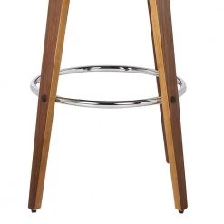 Shelly 30 in. Bar Stool in Walnut Wood with Brown PU by Armen Living -Armen Living Online Shop brown walnut armen living bar stools lcshbabrwa30 fa 1000